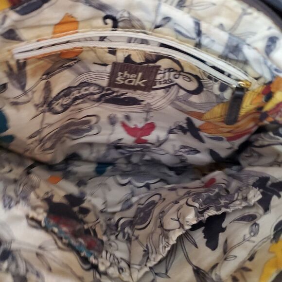 The Sak Brown Pebbled Leather Torrance Shoulder Bag Zip Close Casual - Picture 8 of 12